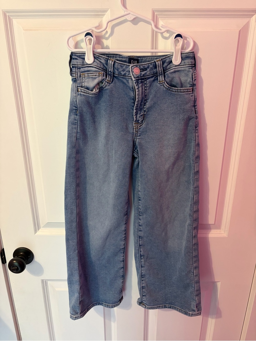 GAP girls Light Blue Wide-Leg Jeans